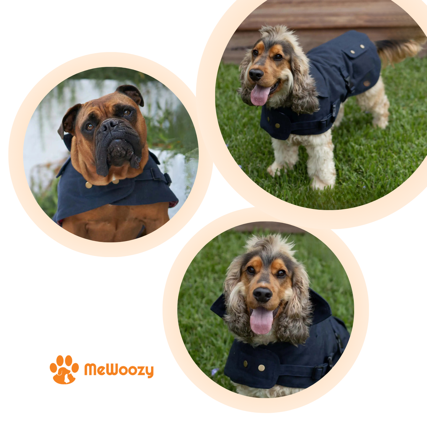 Waterdichte Hondenjas Met Flanelvoering – Voor Natte Wandelingen