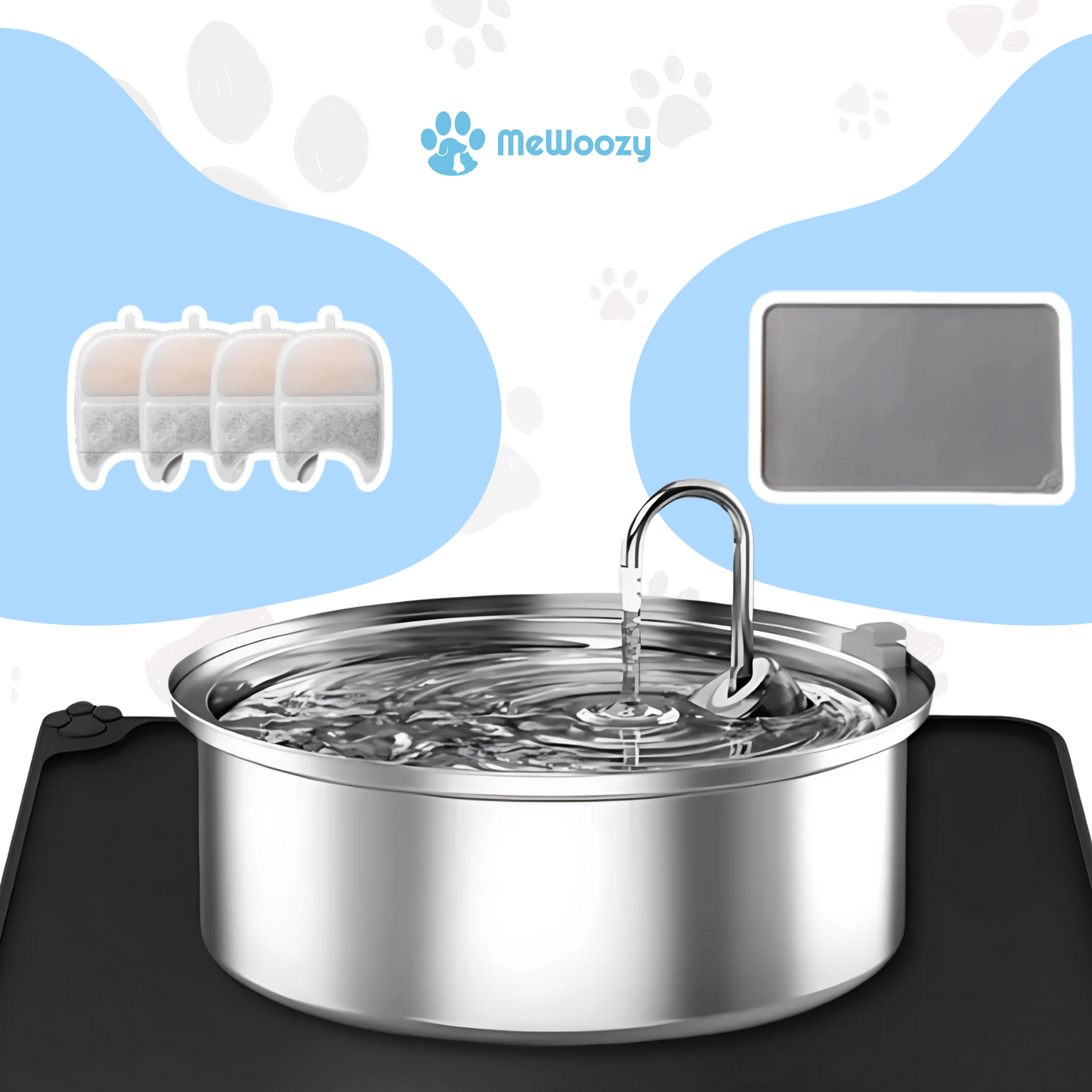 Honden Drinkfontein Met Filters – Voor Meer Hydratie