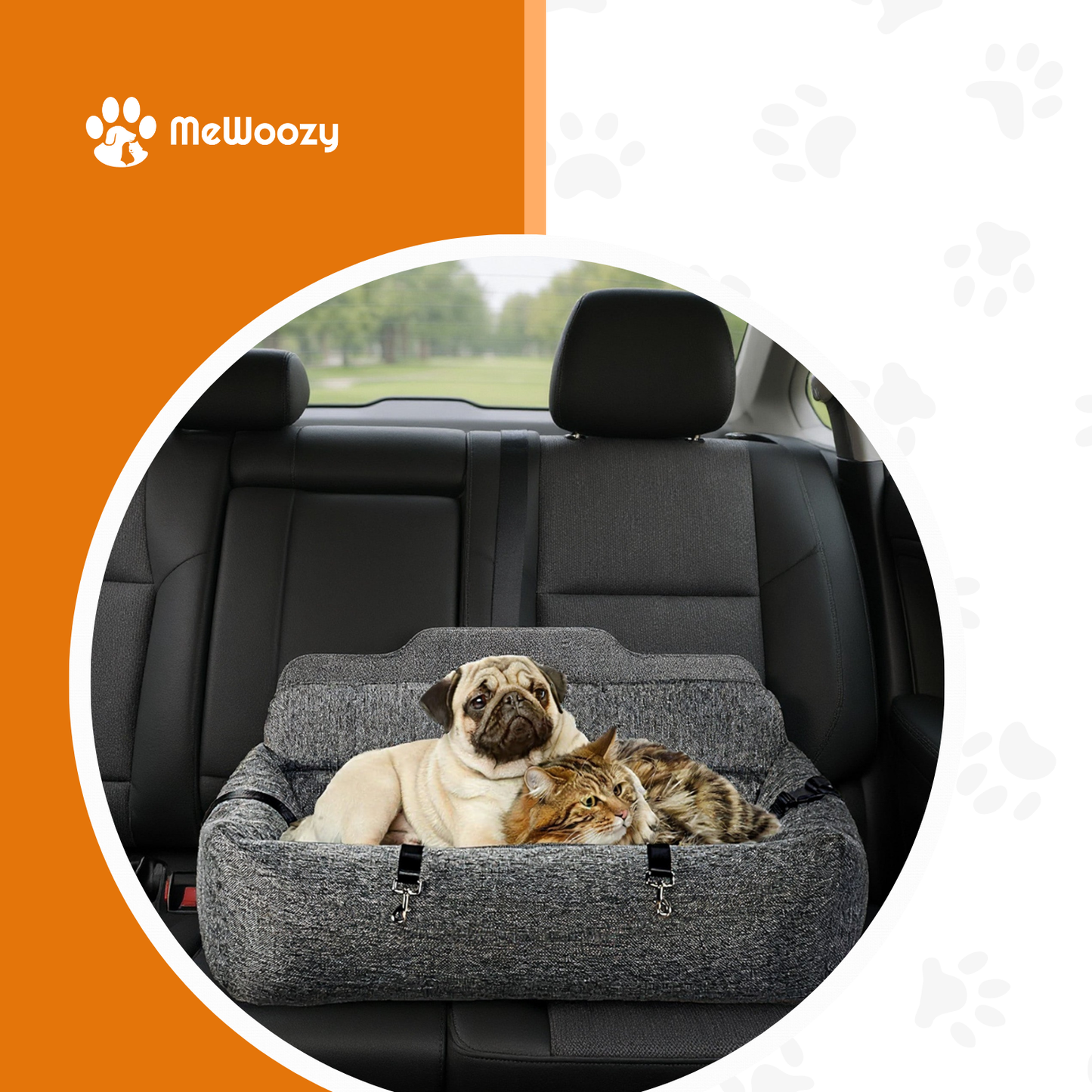 Autobed Voor Hond Met Geheugenschuim – Voor Comfort Onderweg