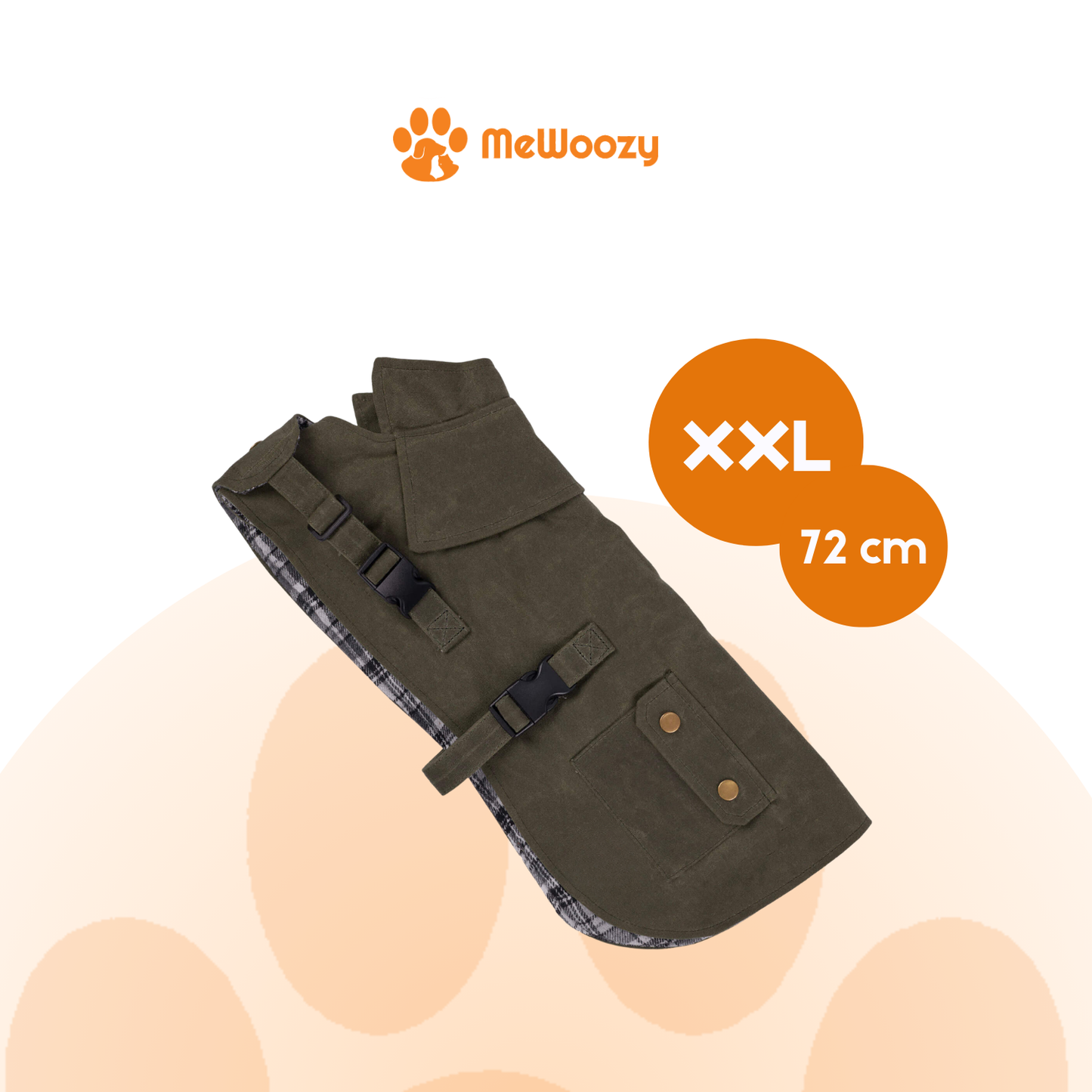 Waterdichte Hondenjas Met Flanelvoering – Voor Natte Wandelingen