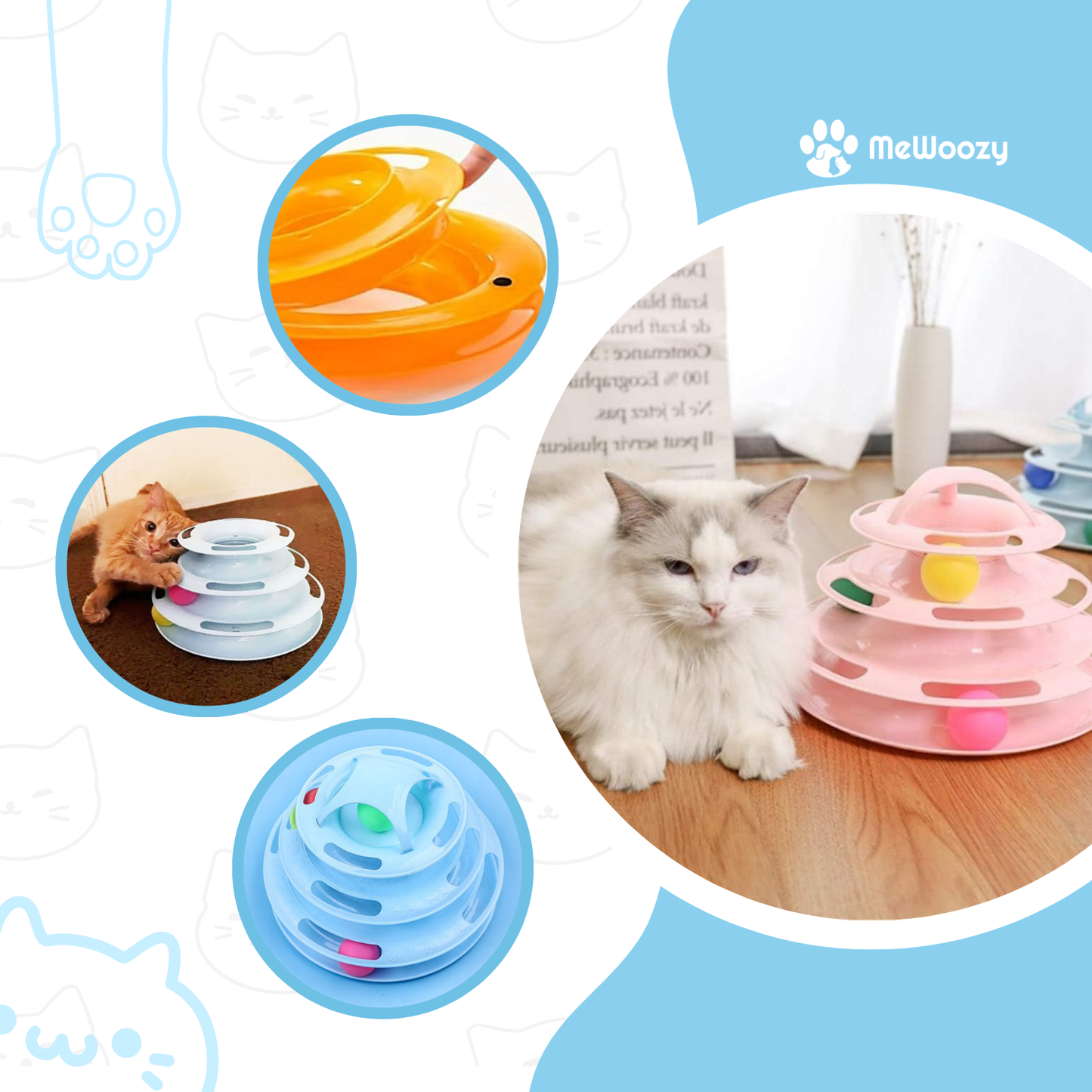 Katten Speeltoren Met Ballen – Voor Actief En Slim Spel
