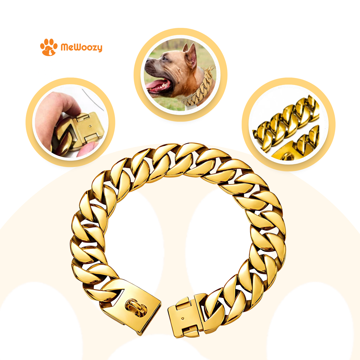 Hond Ketting Met Cuban Schakel – Voor Extra Stijl